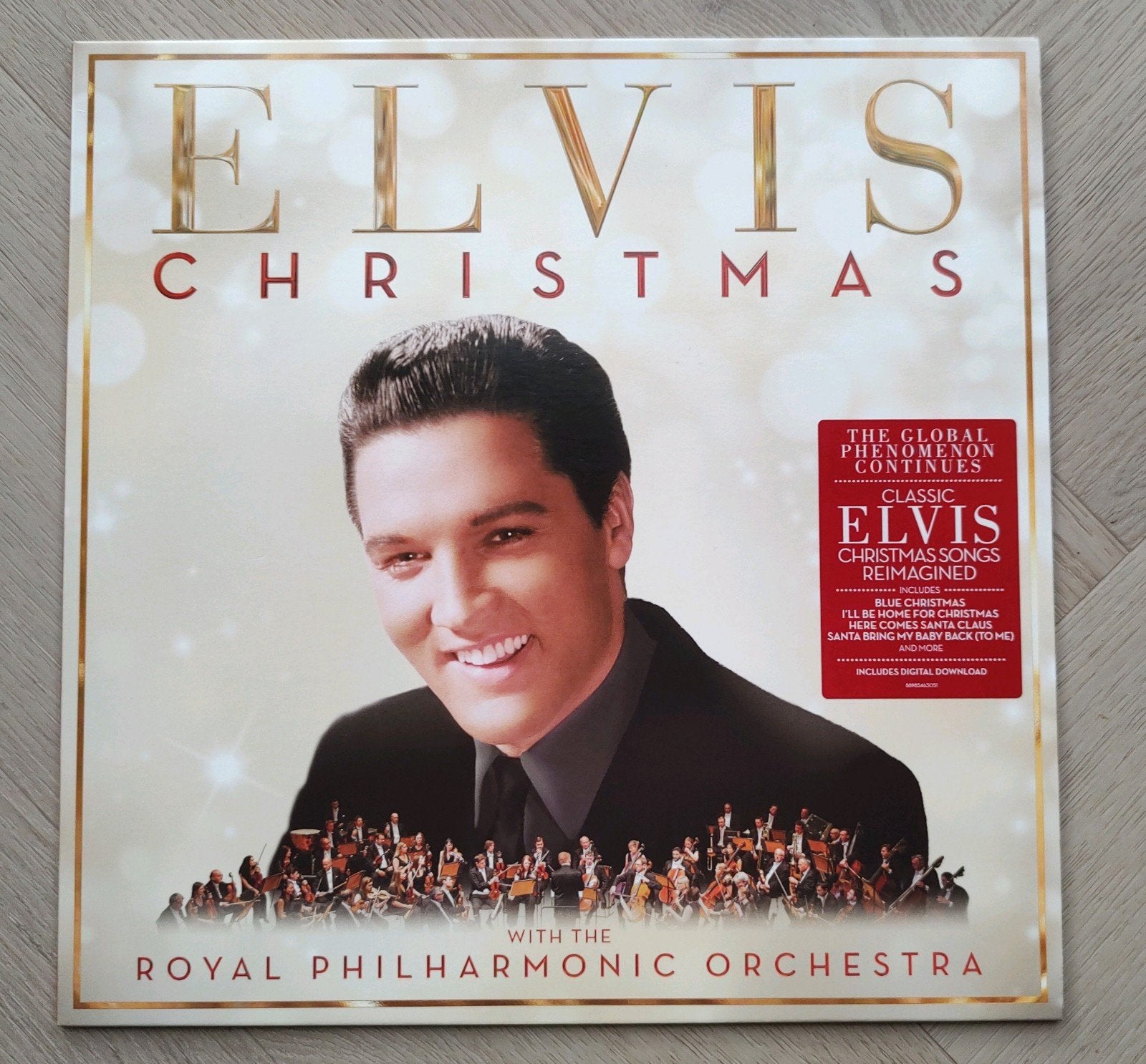 Elvis Christmas met The Royal Philharmonic Orchestra LP, Beschermende buitenhoes, LP, Pop, Ophalen of Verzenden