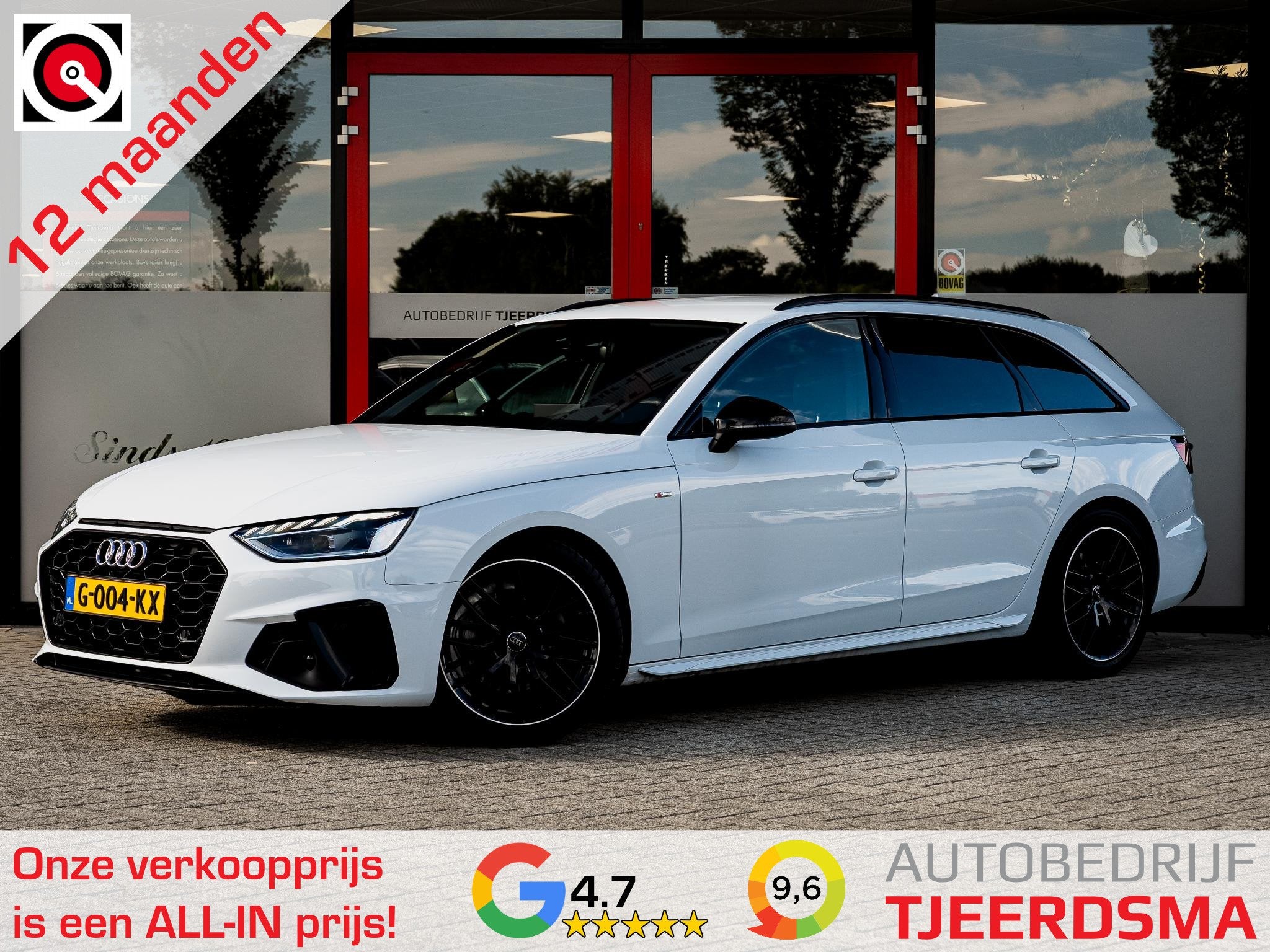 Audi A4 Avant 40 TFSI Launch edition S-Line | 1e Eigenaar |, Auto's, Gebruikt, Wit, Origineel Nederlands, 84 €/maand