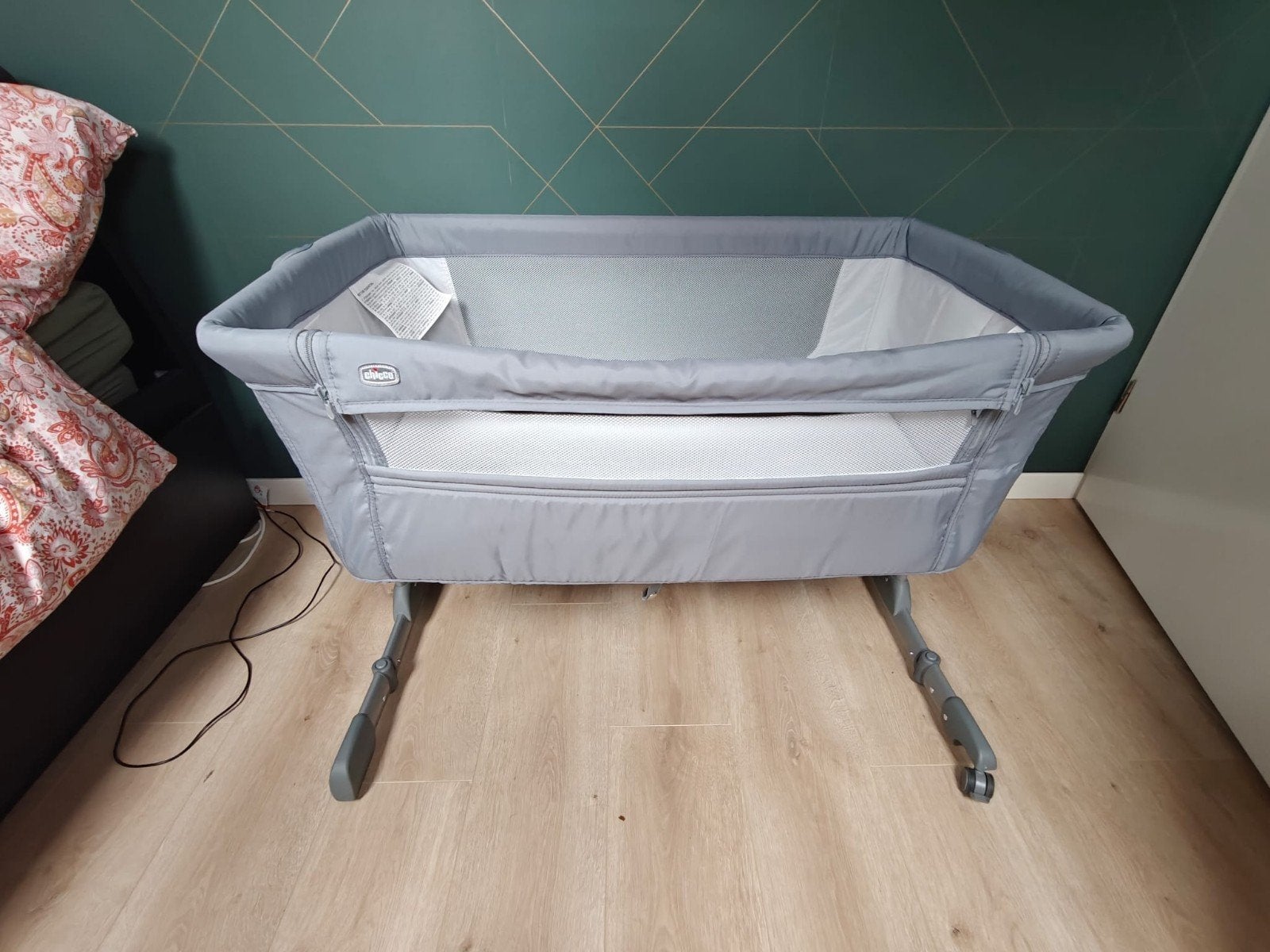 Chicco Next2me inclusief beddengoed, Ophalen, Zo goed als nieuw, Wieg