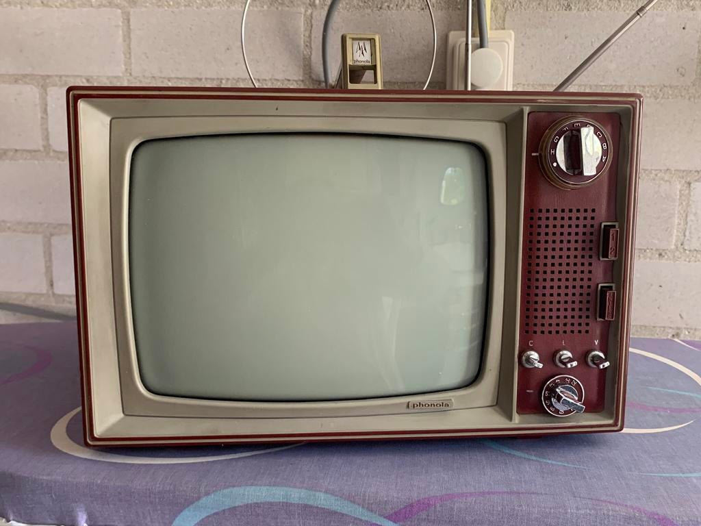 Phonola Mascotte draagbare retro tv, Antiek en Kunst, Antiek | Tv's en Audio, Ophalen of Verzenden