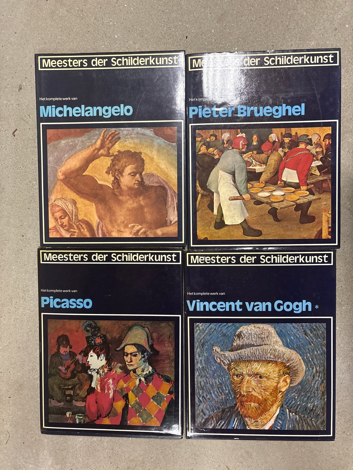 Meesters der Schilderkunst: Michelangelo, Brueghel, Picasso,, Ophalen of Verzenden, Gelezen, Schilder- en Tekenkunst