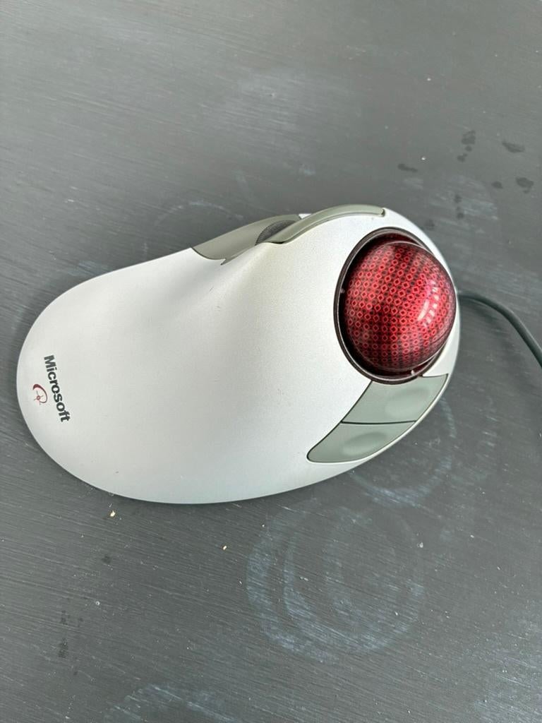 Microsoft Trackball Explorer (USB aansluiting), Computers en Software, Muizen, Muis, Gebruikt, Ophalen of Verzenden, Microsoft