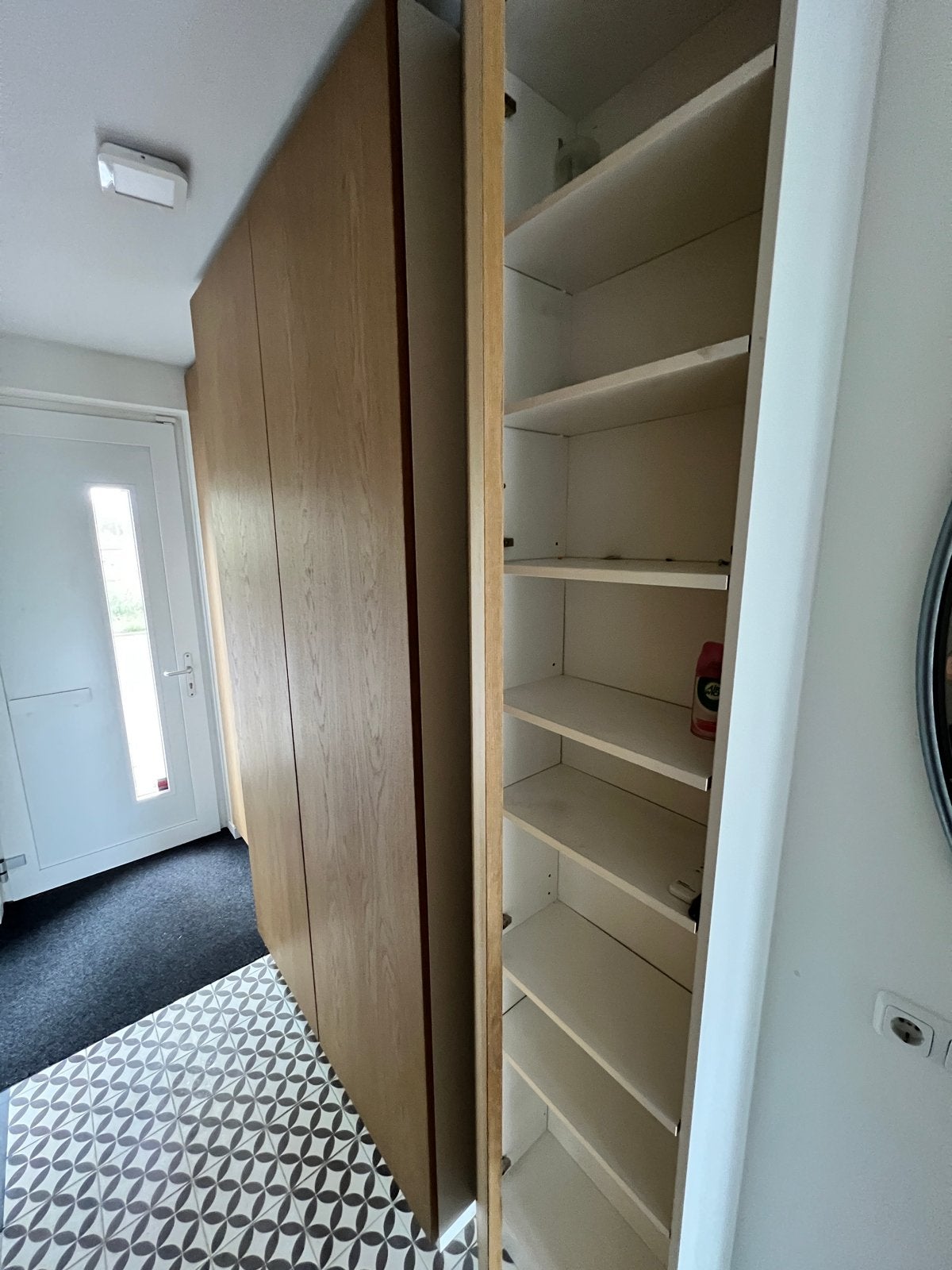 Garderobekast met planken en hangruimte, Huis en Inrichting, Kasten | Kledingkasten, Ophalen, Gebruikt, 200 cm of meer, 150 tot 200 cm