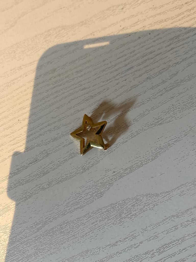Goudkleurige broche, Verzenden, Zo goed als nieuw, Goud, Overige materialen