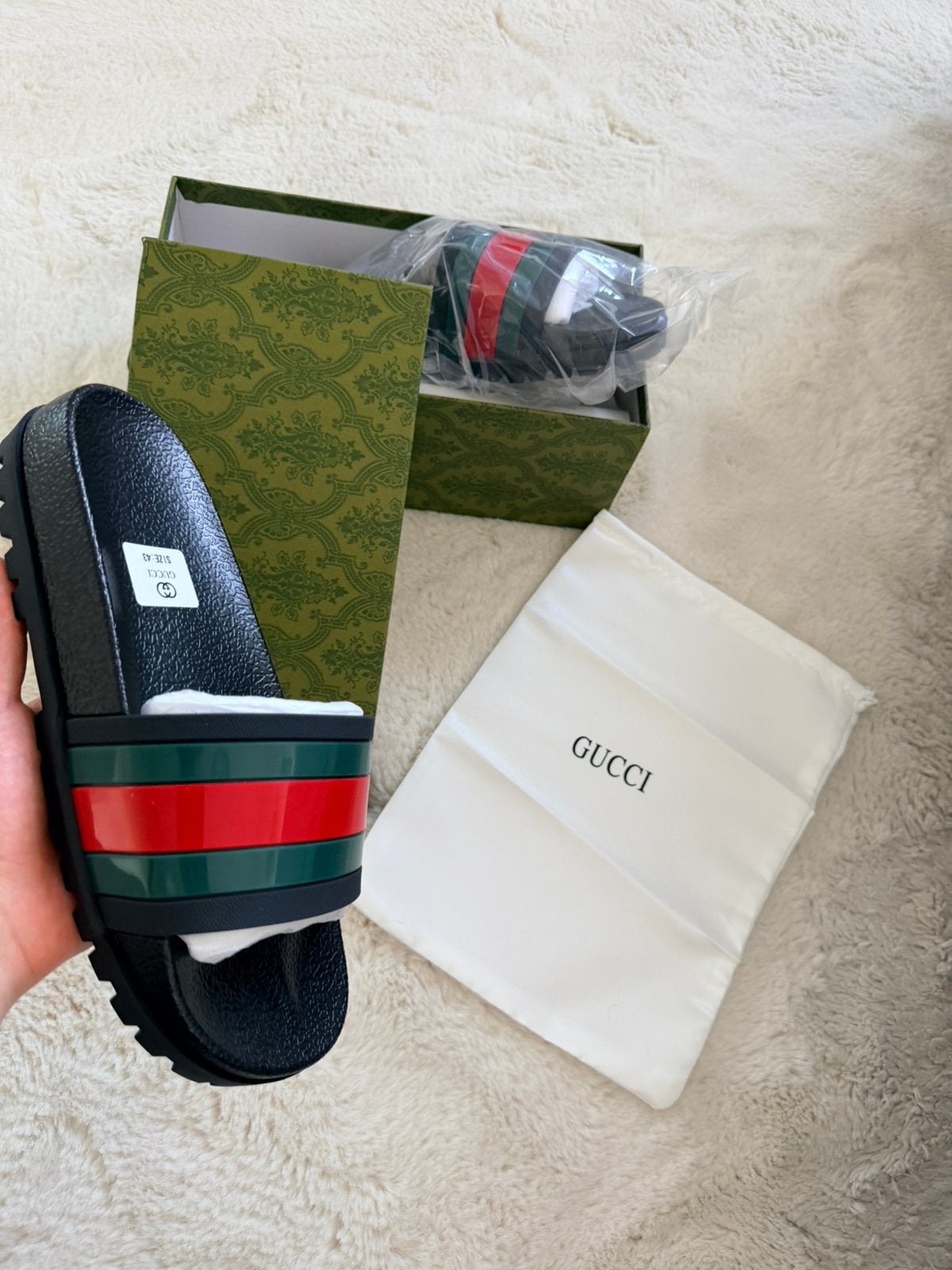 Gucci slides nieuw maat 41/42/43/44, Slippers, Overige kleuren, Nieuw, Ophalen of Verzenden
