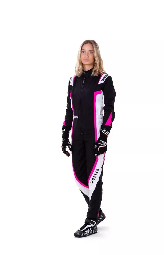 Prachtig roze kartpak - Zo goed als nieuw, Sport en Fitness, Karting, Ophalen of Verzenden, Zo goed als nieuw, Kleding of Schoenen