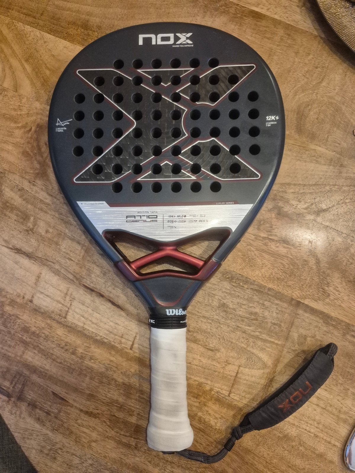 Nox AT10 Genius Padelracket - Zo goed als nieuw, Ophalen, Zo goed als nieuw, Padelracket
