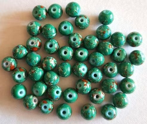 meerkleurige glas kralen 6 mm dg, Verzenden, Nieuw, Kraal