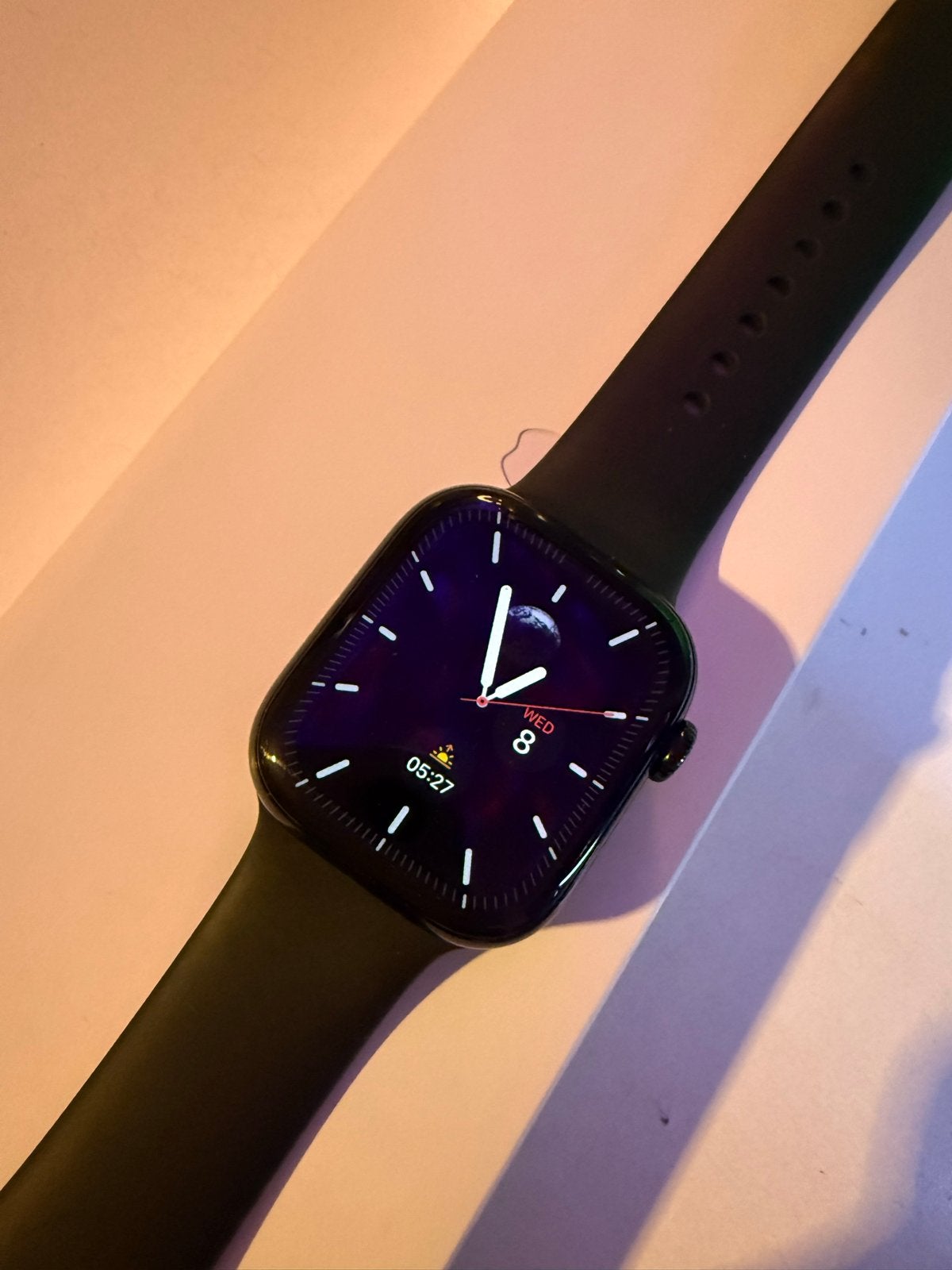 Apple Watch Series 10 42mm (GPS) Zo goed als nieuw, Ophalen, Hartslag, Zwart, IOS