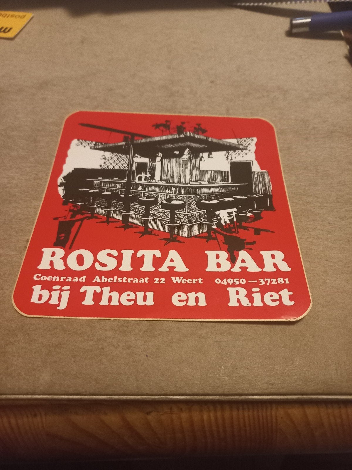 Vintage Rosita Bar Weert - Theu en Riet, Ophalen of Verzenden, Gebruikt