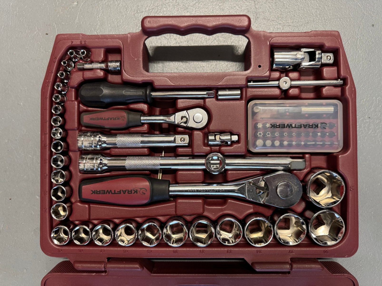 Kraftwerk 9990 gereedschapset - 80 delig - Nieuw, Auto diversen, Ophalen of Verzenden, Nieuw
