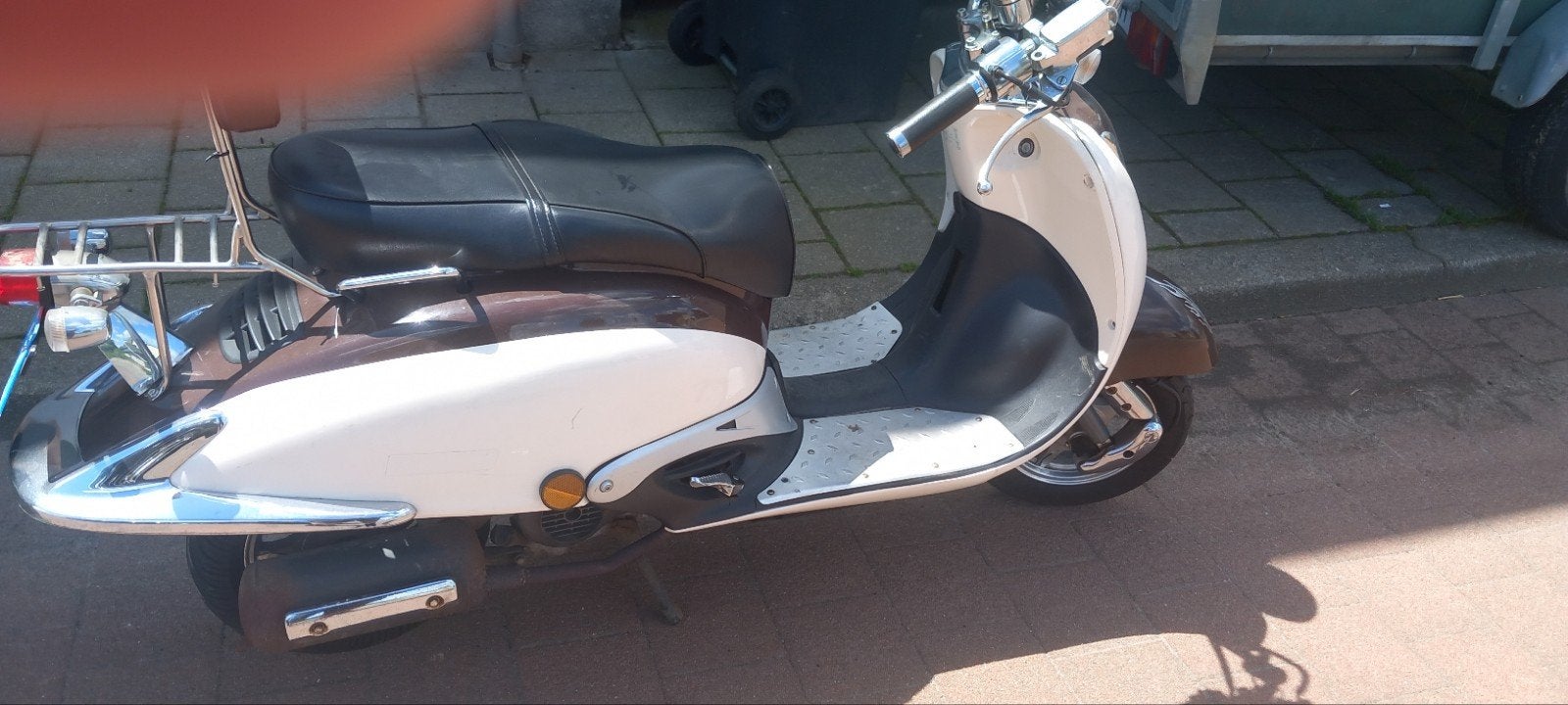 Turbho RB-50 Scooter - Bruin/Wit, Goed Onderhouden, Ophalen, Gebruikt, Benzine