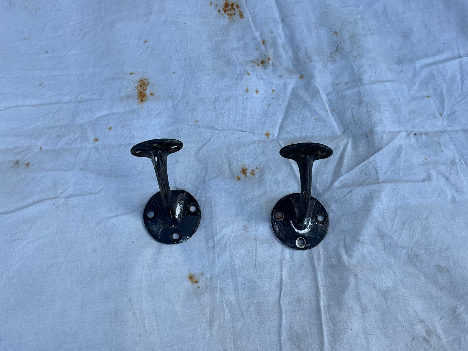 Set van 2 Vintage Trapleuning Houders, Ophalen of Verzenden, Gebruikt