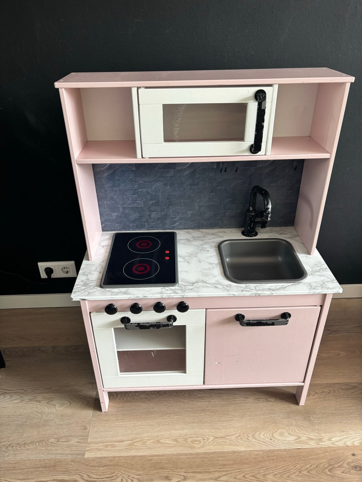 Ikea Duktig Speelkeuken - Roze met werkende kookplaat, Ophalen, Gebruikt, Hout, Speelkeuken