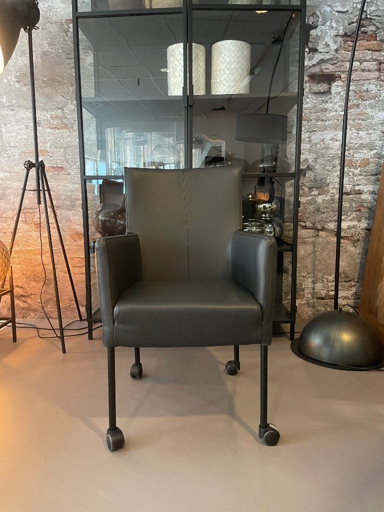 Leren eetkamerstoelen Saar set van 6 | Woonloods Dongen, Huis en Inrichting, Stoelen, Ophalen, Overige kleuren, Nieuw, Leer