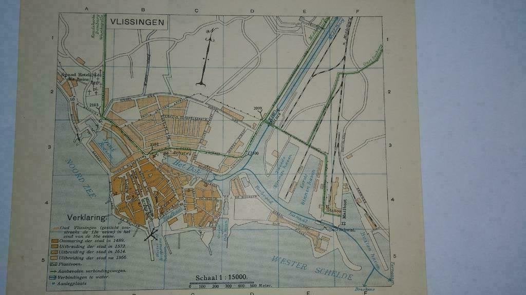 45  / Vlissingen   Litho   1917, Ophalen of Verzenden
