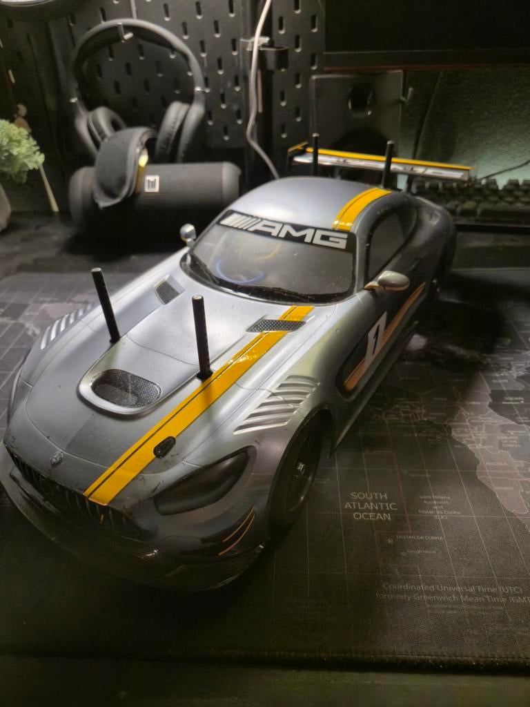 Tamiya mercedes met zender, Ophalen of Verzenden, Zo goed als nieuw