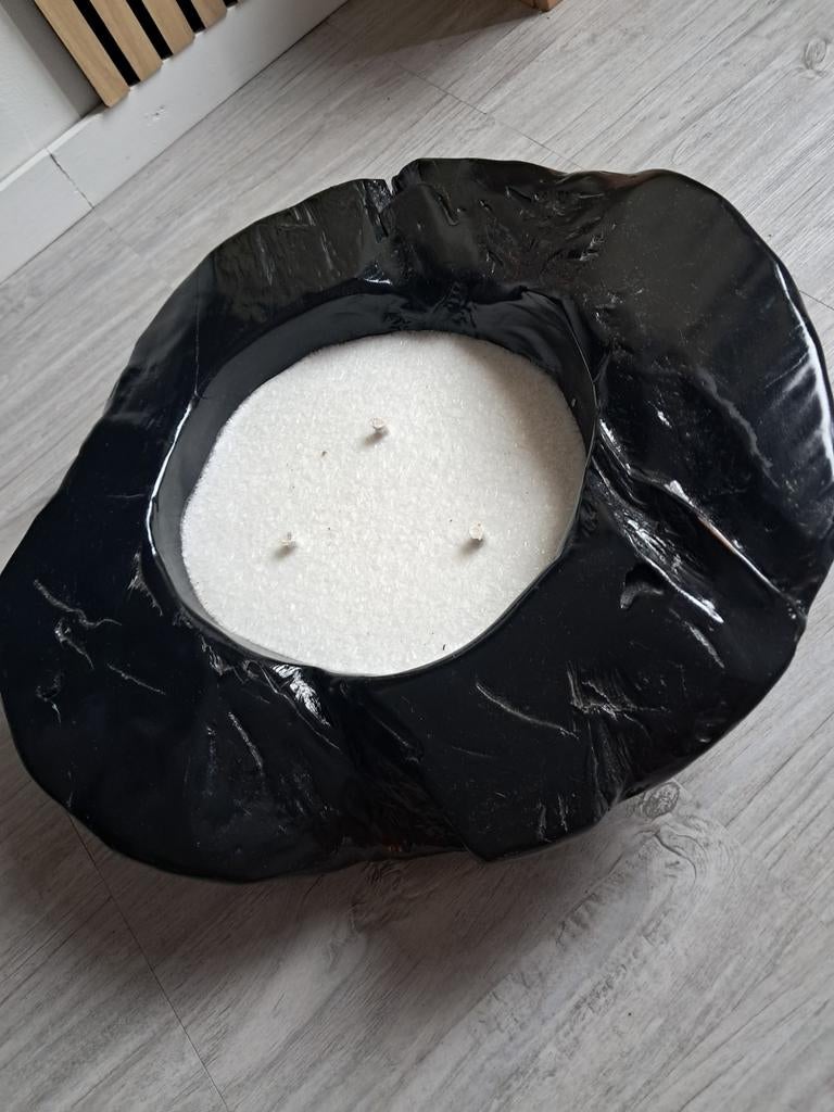 Teakhout kaarsen, Huis en Inrichting, Woonaccessoires | Kandelaars en Kaarsen, Ophalen, Zwart, Nieuw, Kaars