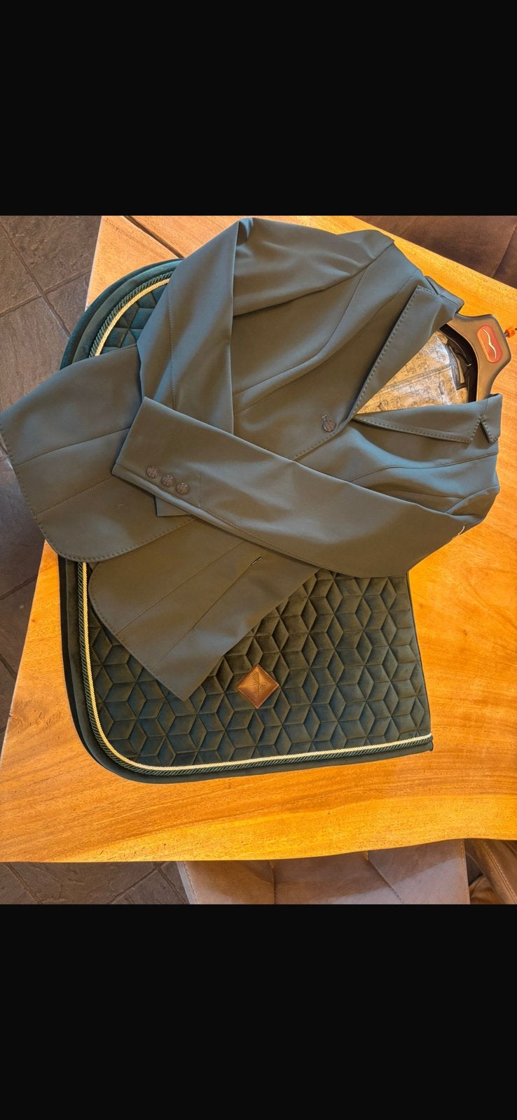 Animo Dames Wedstrijdjasje Lud - Donkergroen, Dieren en Toebehoren, Paardrijkleding, Ophalen of Verzenden, Dames, S, Bovenkleding
