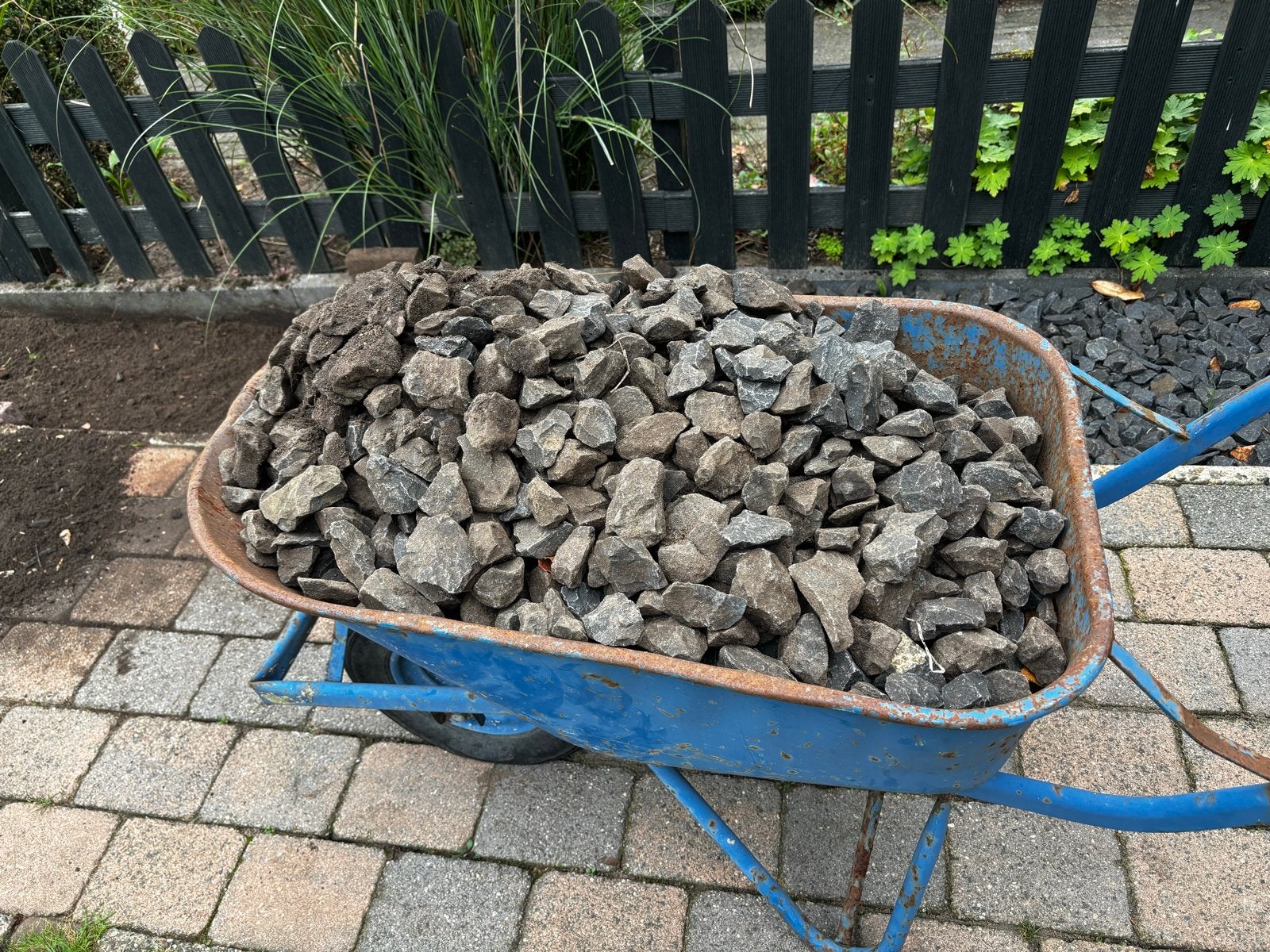 Grijze Basalt Split voor Tuin. Gratis, Tuin en Terras, Ophalen, Zo goed als nieuw, Grind, Basalt