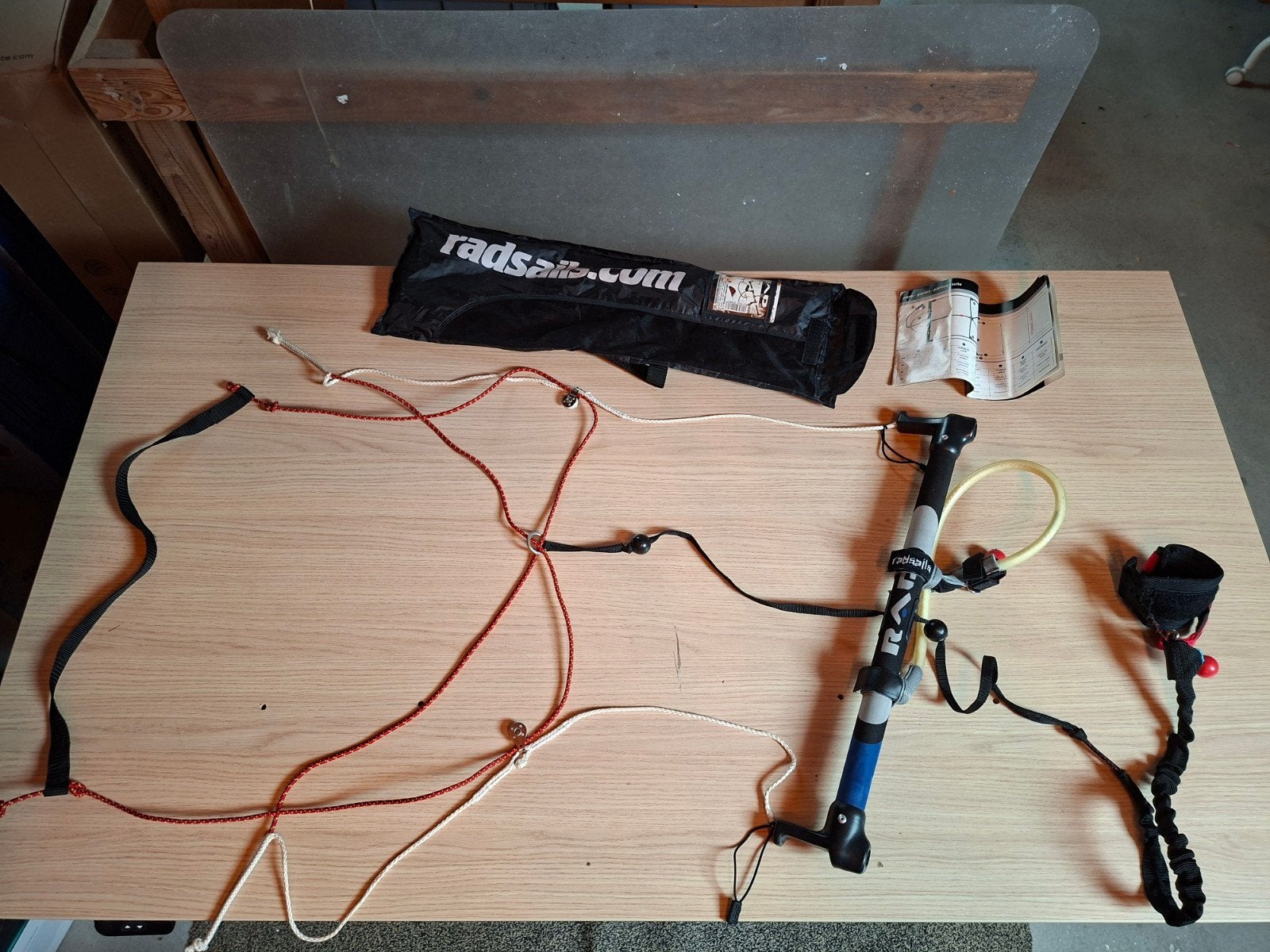 Radsails crossover Bar voor 4 lijns powerkites, Geen board, Ophalen of Verzenden, Gebruikt, Bar