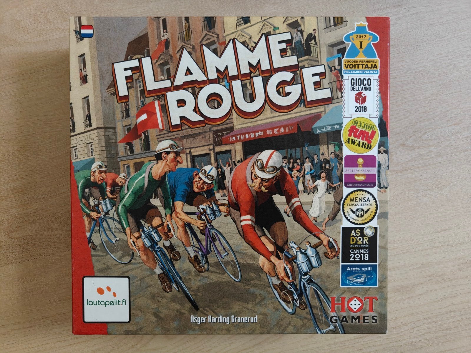 Flamme Rouge bordspel + Peloton + Meteo + 3D printed insert, Ophalen of Verzenden