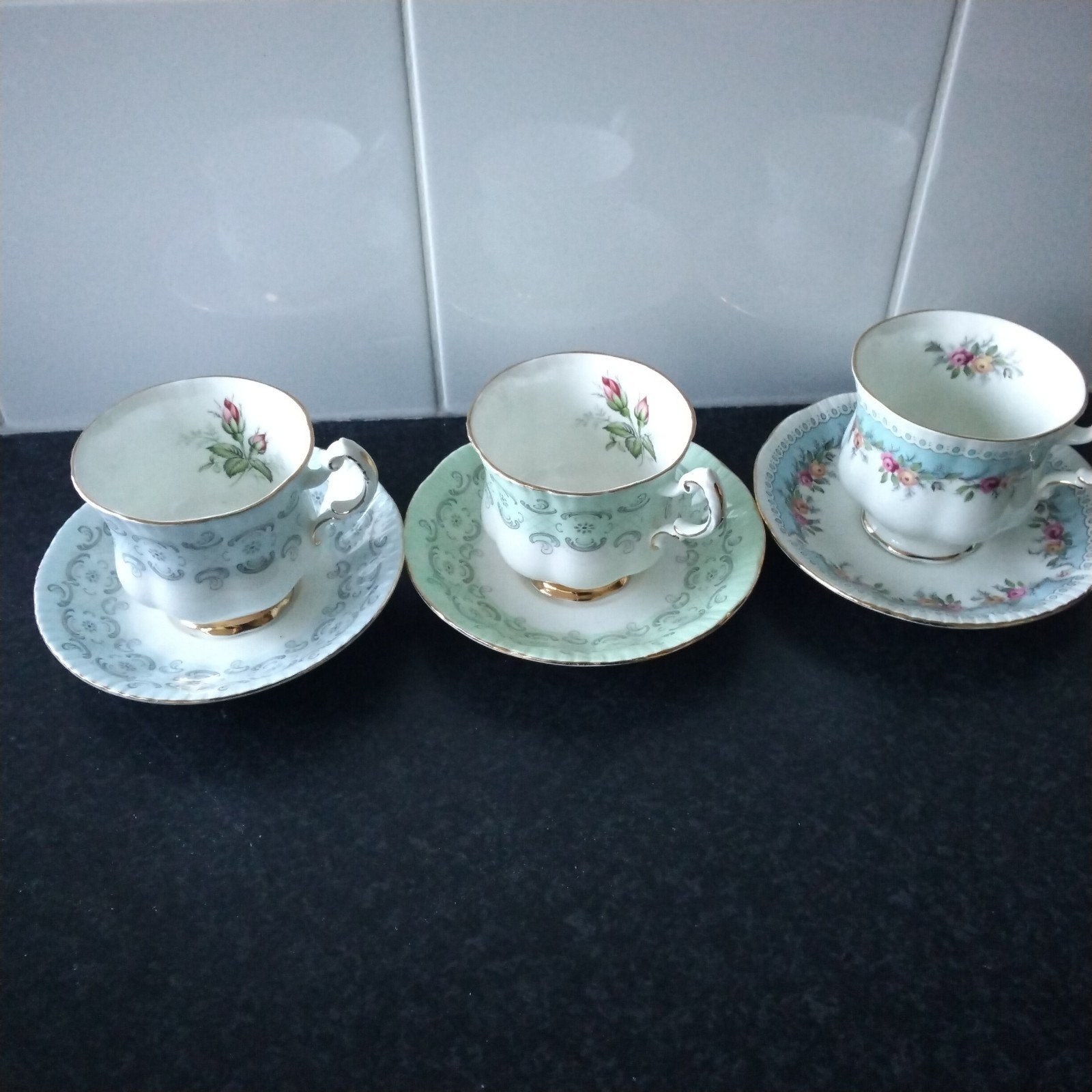 3 prachtige paragon  kop en schotels, Ophalen of Verzenden