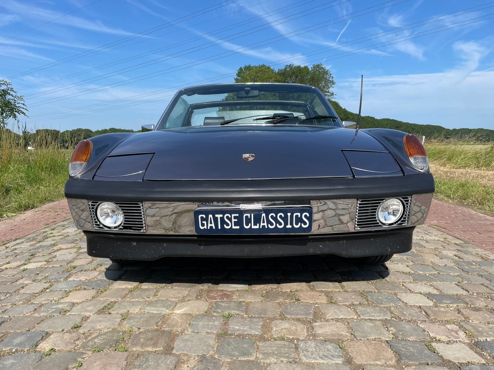 Porsche 914 1.8 1971, Auto's, Lichtmetalen velgen, Achterwielaandrijving, Zwart, Cabriolet