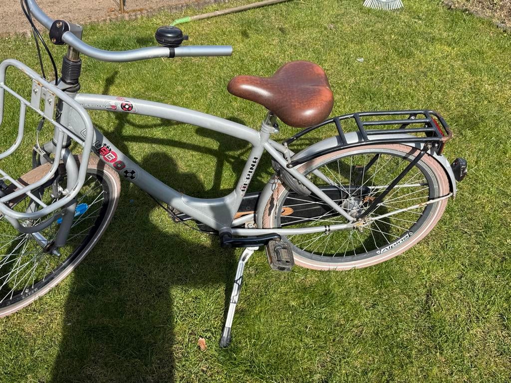 Jongen fiets met voordrager en bagagedrager, Fietsen en Brommers, Fietsen | Dames | Damesfietsen, Ophalen of Verzenden, Gebruikt