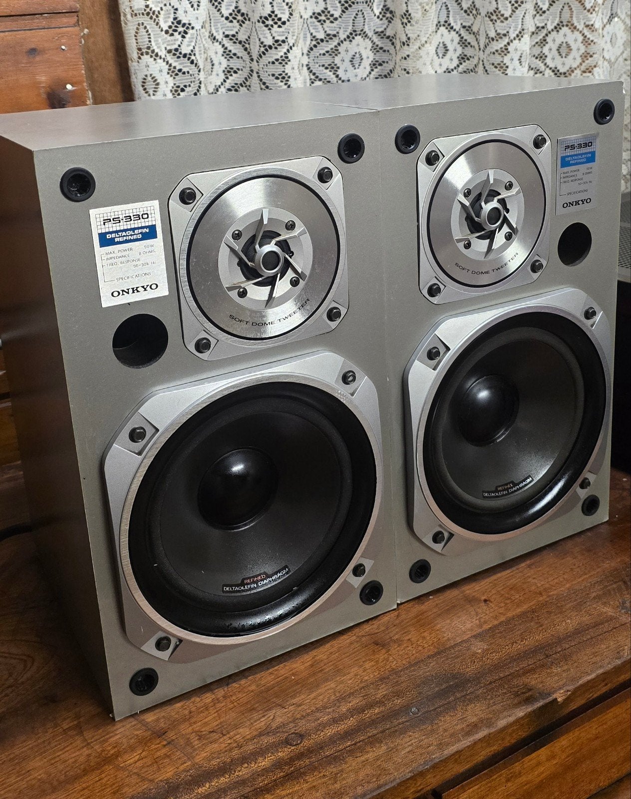 Onkyo PS-330 🇯🇵Boekenplank Speakers - Set, Ophalen of Verzenden, Gebruikt, Minder dan 60 watt, Overige merken