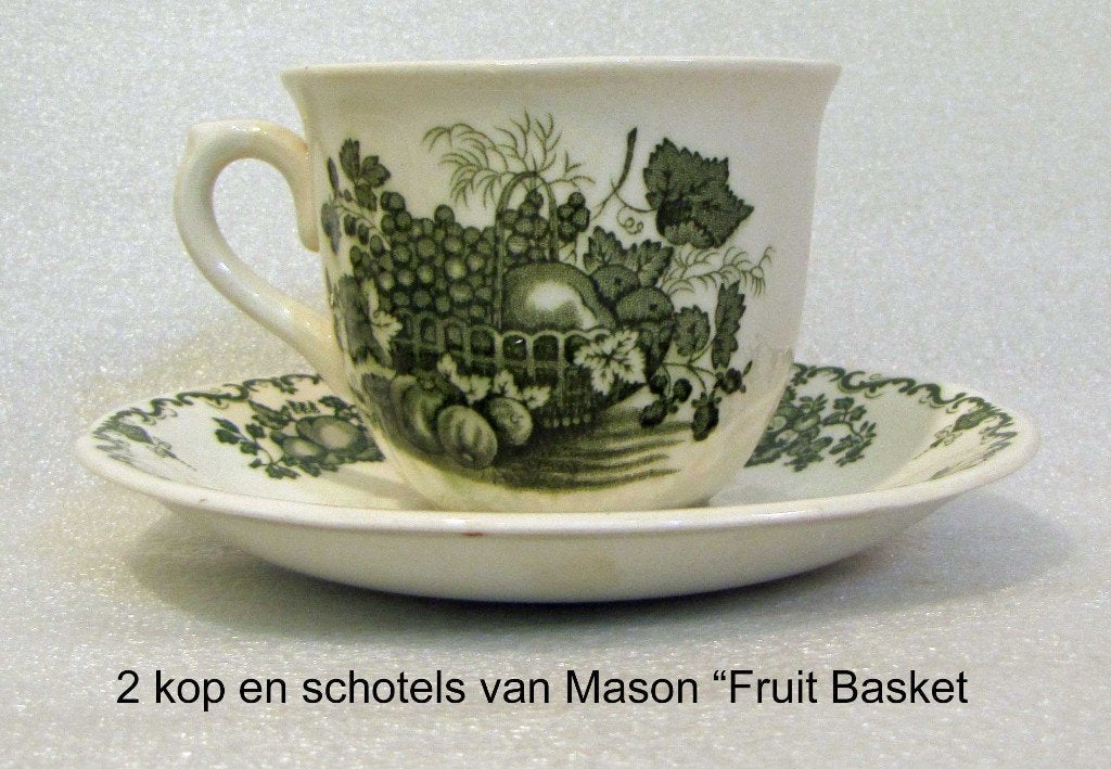 Mason kop en schotel fruit basket & Paynsley, Ophalen of Verzenden
