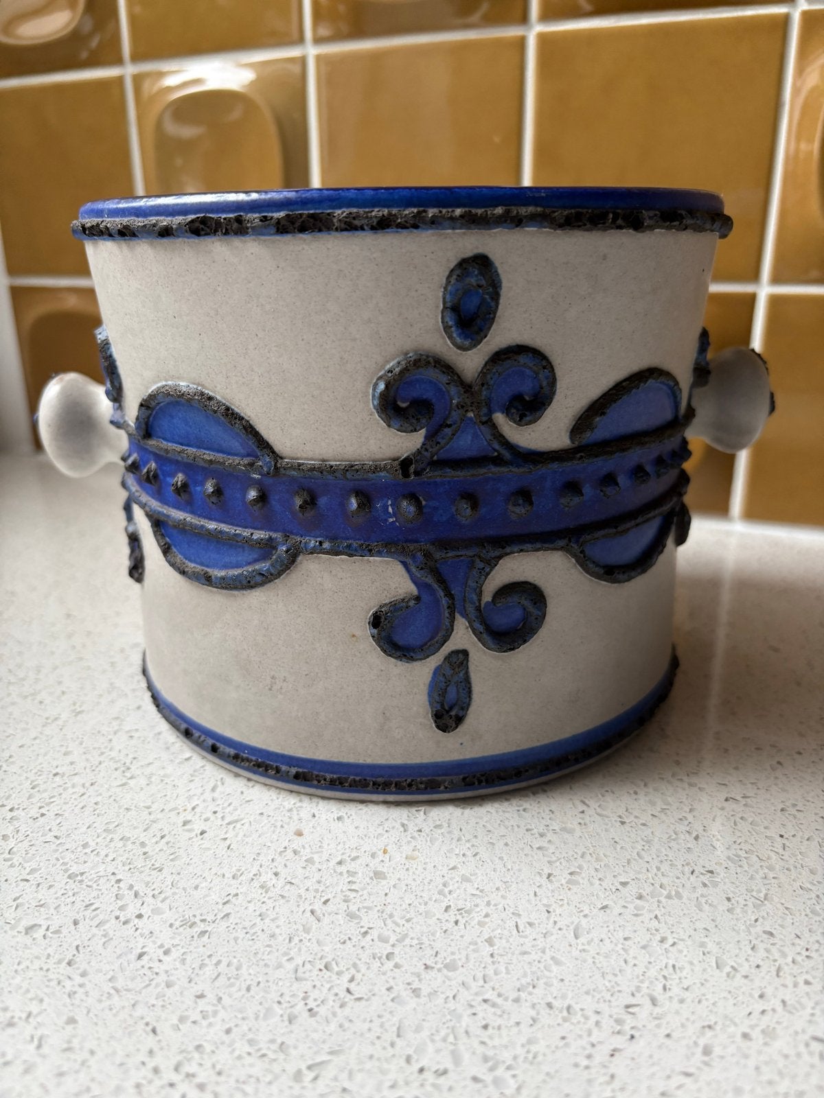 Vintage bloempot west germany Marei decor Brugge, Verzenden
