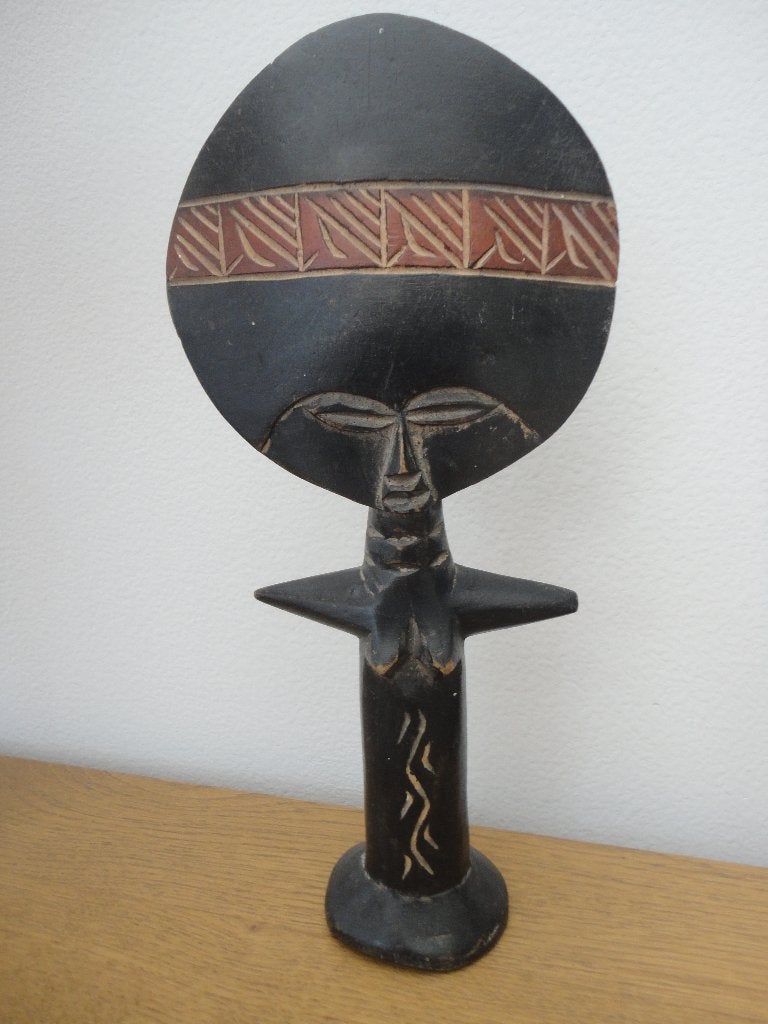Houten Ashanti Aquaba vruchtbaarheids beeldje Ghana Afrika, Antiek en Kunst, Ophalen of Verzenden
