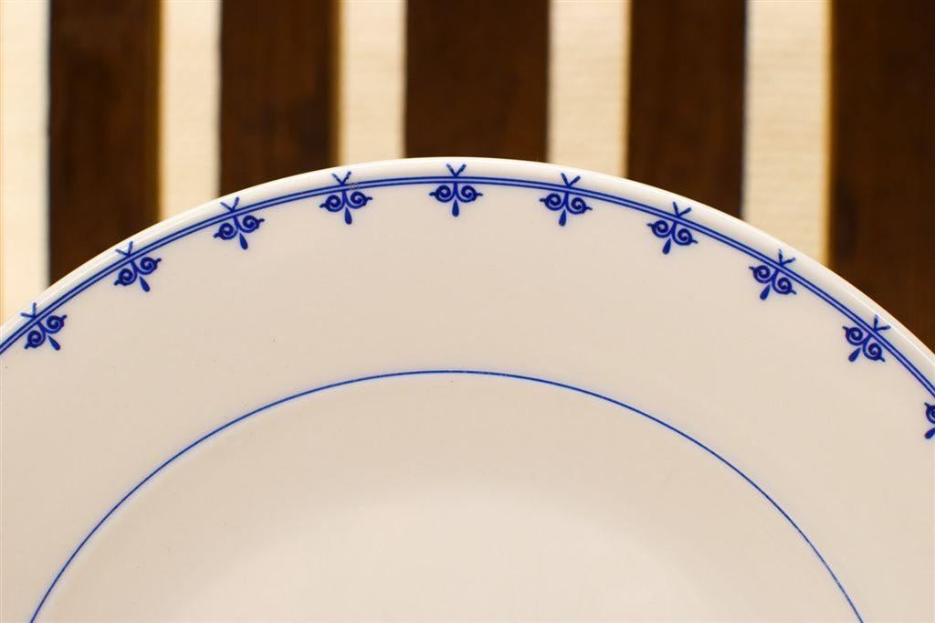 5 stuks Expat porseleinen platte borden 50989, Gebruikt, Ophalen of Verzenden, Bord(en), Wedgwood