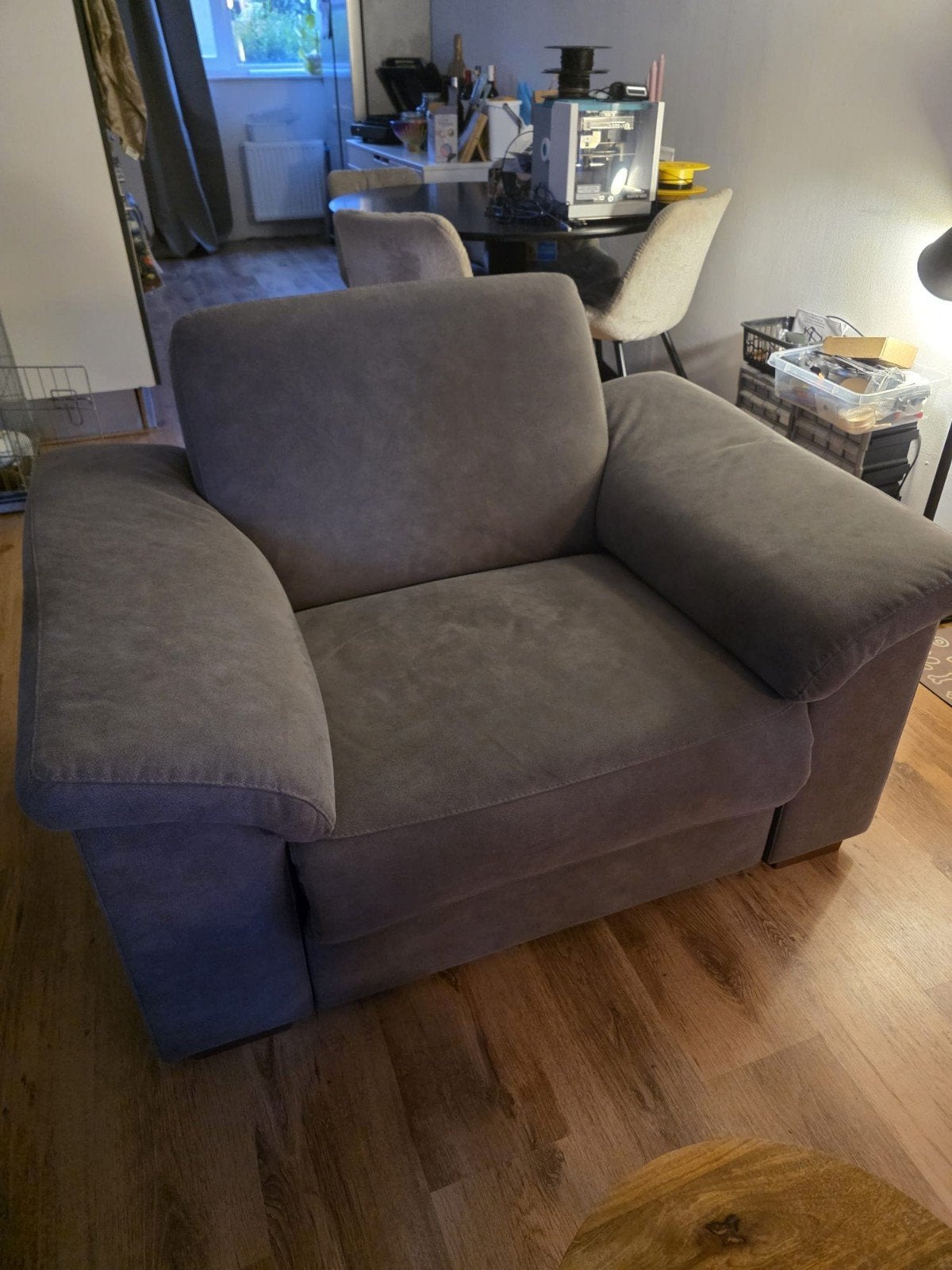 Elektrische loveseat Eijerkamp, Huis en Inrichting, Fauteuils, Ophalen, Gebruikt, 100 tot 125 cm, 125 cm of meer