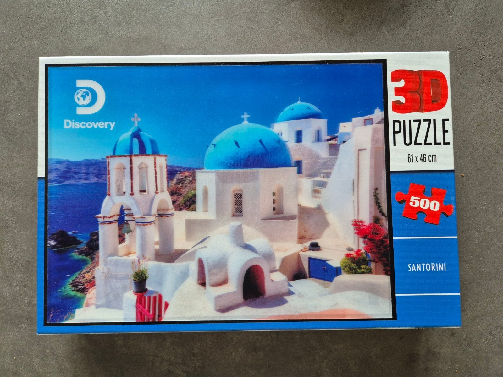 Discovery 3D Puzzel Santorini 500 stukjes, Ophalen of Verzenden, 500 t/m 1500 stukjes, Zo goed als nieuw, Rubik's of 3D-puzzel