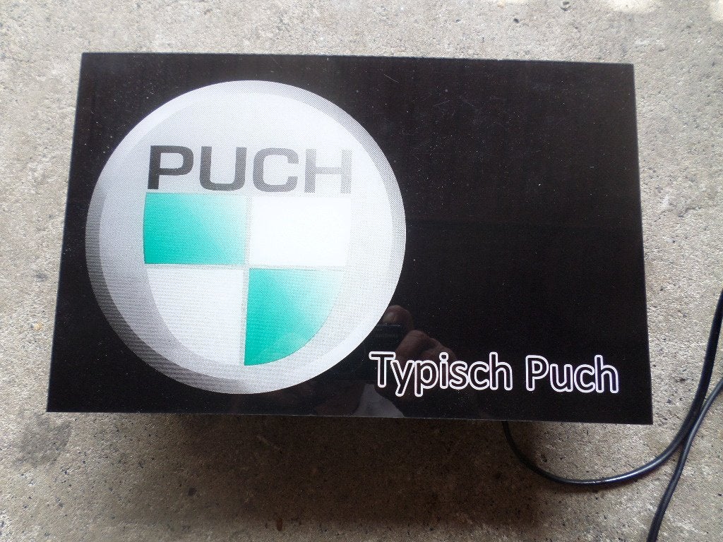 puch reclame lamp jaren 80, Ophalen of Verzenden, Zo goed als nieuw, Overige modellen