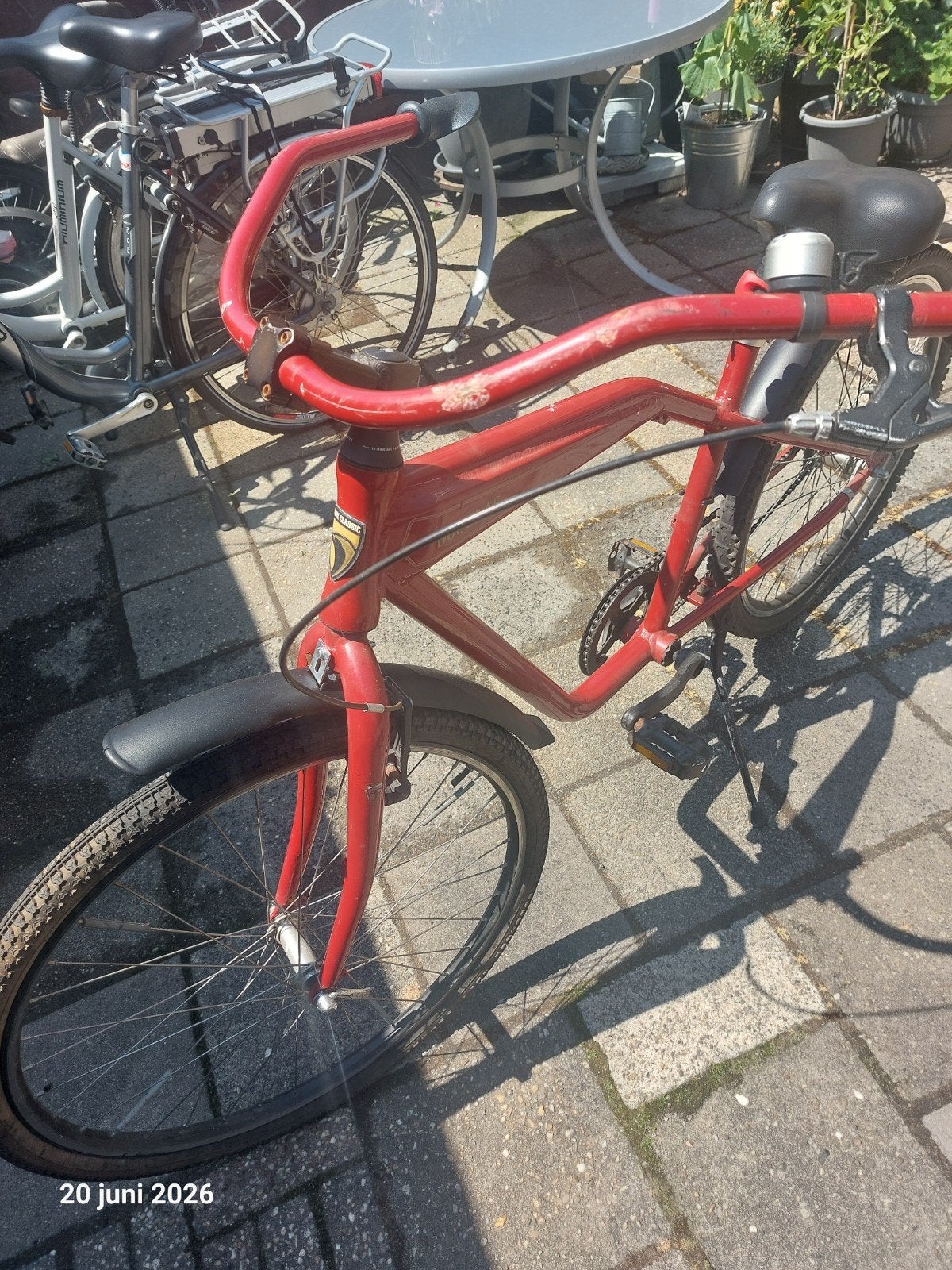 Douglas fiets - Rode herenfiets, Fietsen en Brommers, Ophalen of Verzenden