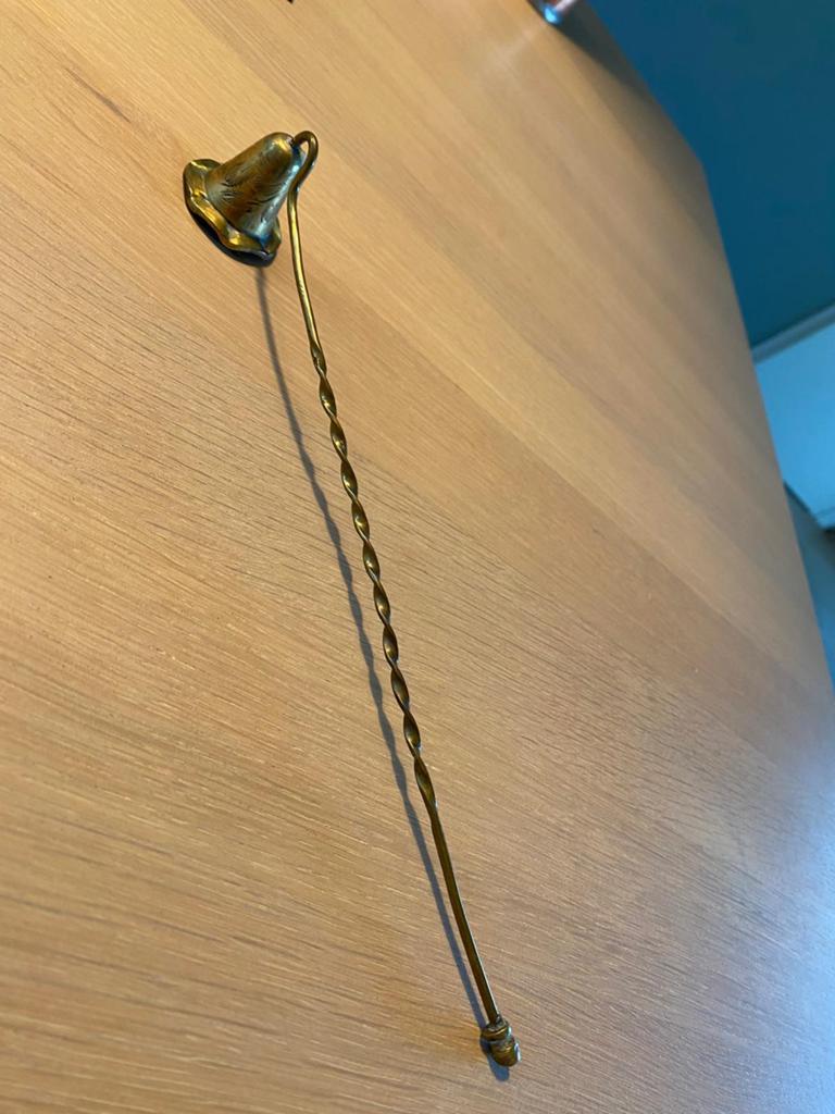 Snuffer, koperen kaarsenvlam dover., Ophalen of Verzenden, Koper of Brons