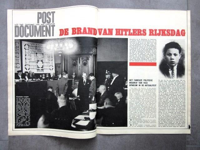 Artikel over de brand in de Rijksdag uit januari 1967, Ophalen of Verzenden, 1960 tot 1980, Tijdschrift