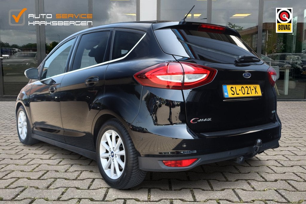 Ford C-MAX 1.5 Titanium | Keyless | Carplay | Trekhaak |, 4 cilinders, 150 pk, Zwart, 1313 kg