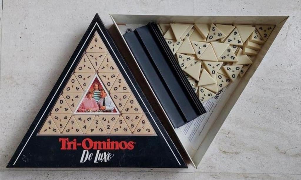Triominos de luxe compleet- ZGAN, Ophalen of Verzenden, Zo goed als nieuw