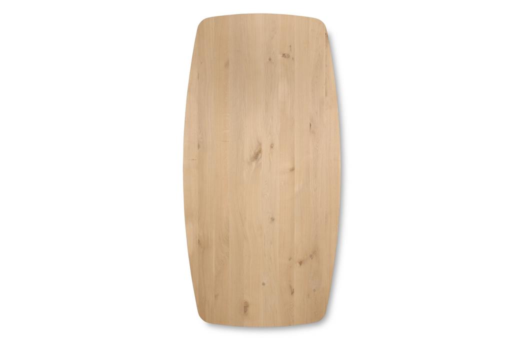 Eiken deens ovaal 160-240cm deens ovale massief eiken bladen