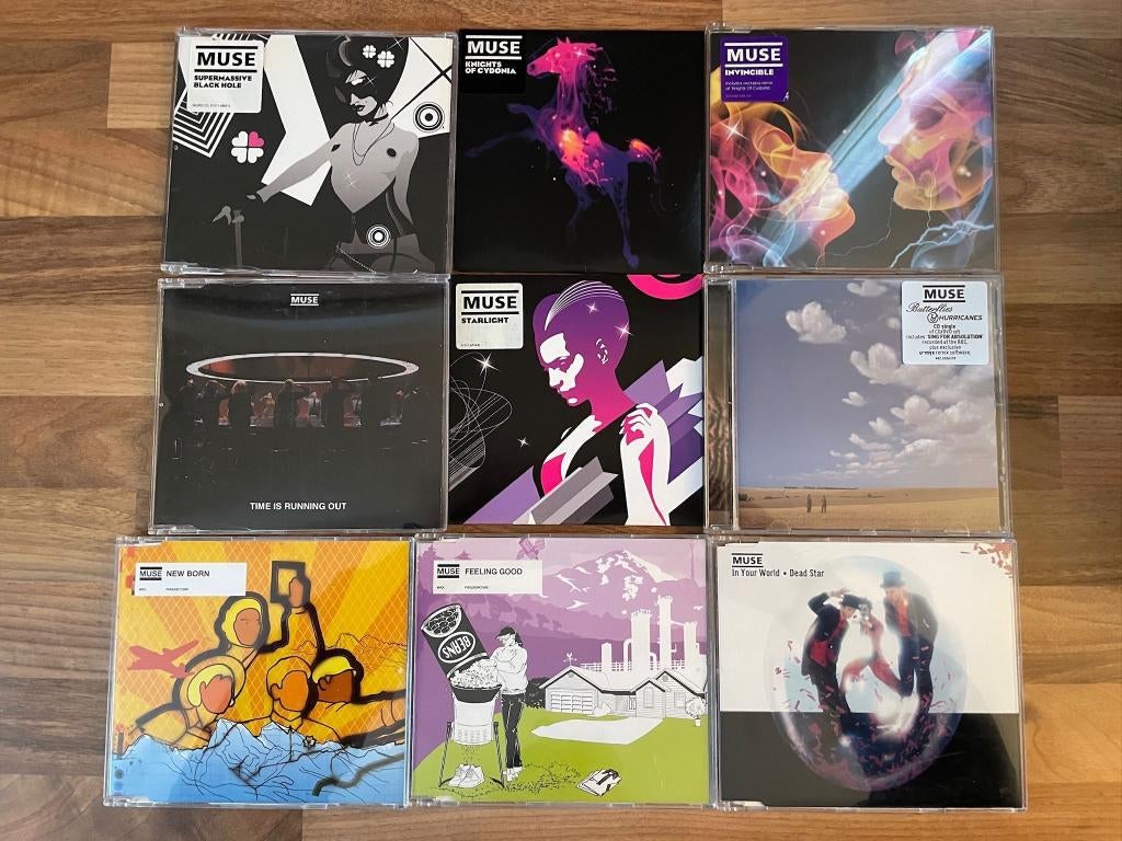 Muse CD Singles (20 stuks) vanaf 2,50, 6 singles of meer, Ophalen of Verzenden, Zo goed als nieuw, Pop