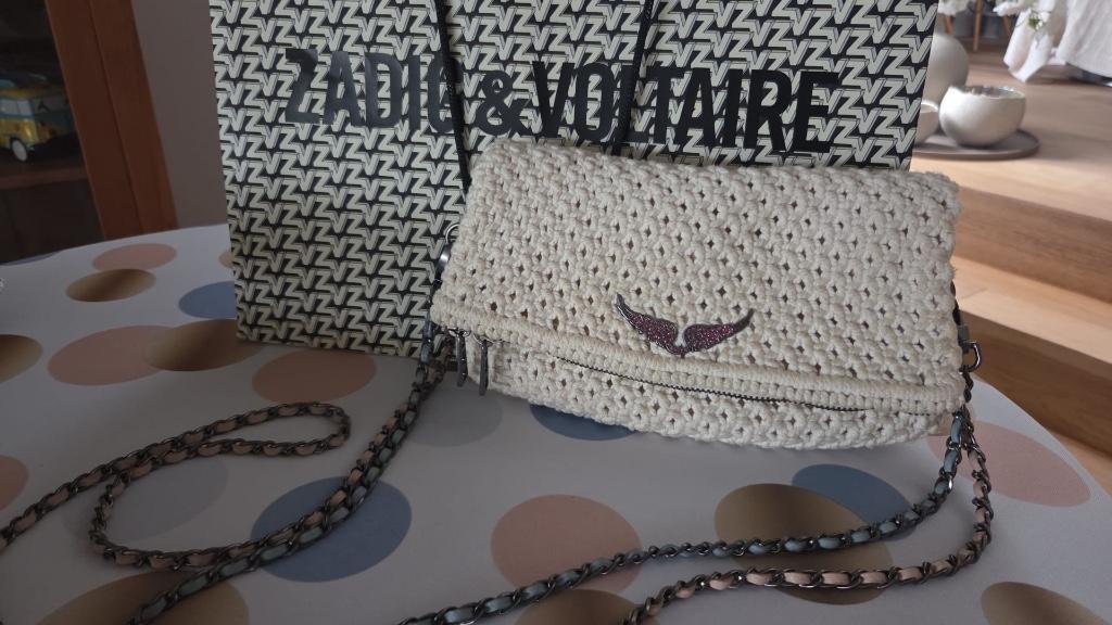 Zadig & Voltaire tas, Ophalen of Verzenden, Gebruikt, Wit, Schoudertasje