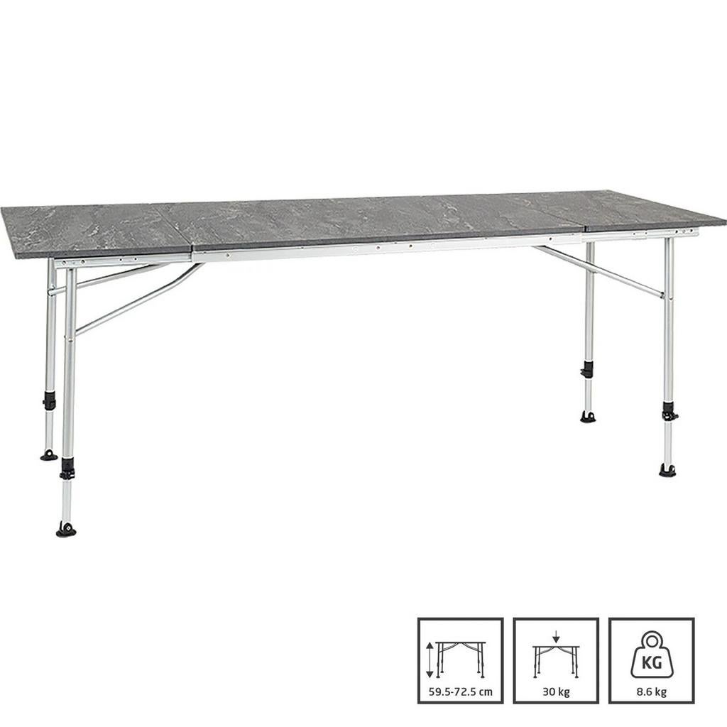 Travellife Sorrento uitschuifbare campingtafel, grijs, 100, Caravans en Kamperen, Kampeermeubelen, Nieuw, Campingtafel, Ophalen of Verzenden