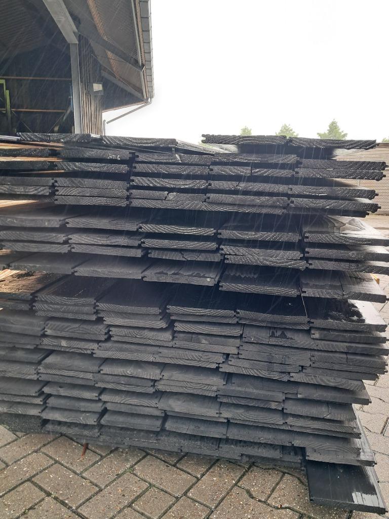 Breede vellingsdelen met veer- en groefverbinding, Doe-het-zelf en Verbouw, Hout en Planken, Zo goed als nieuw, Plank, Overige houtsoorten