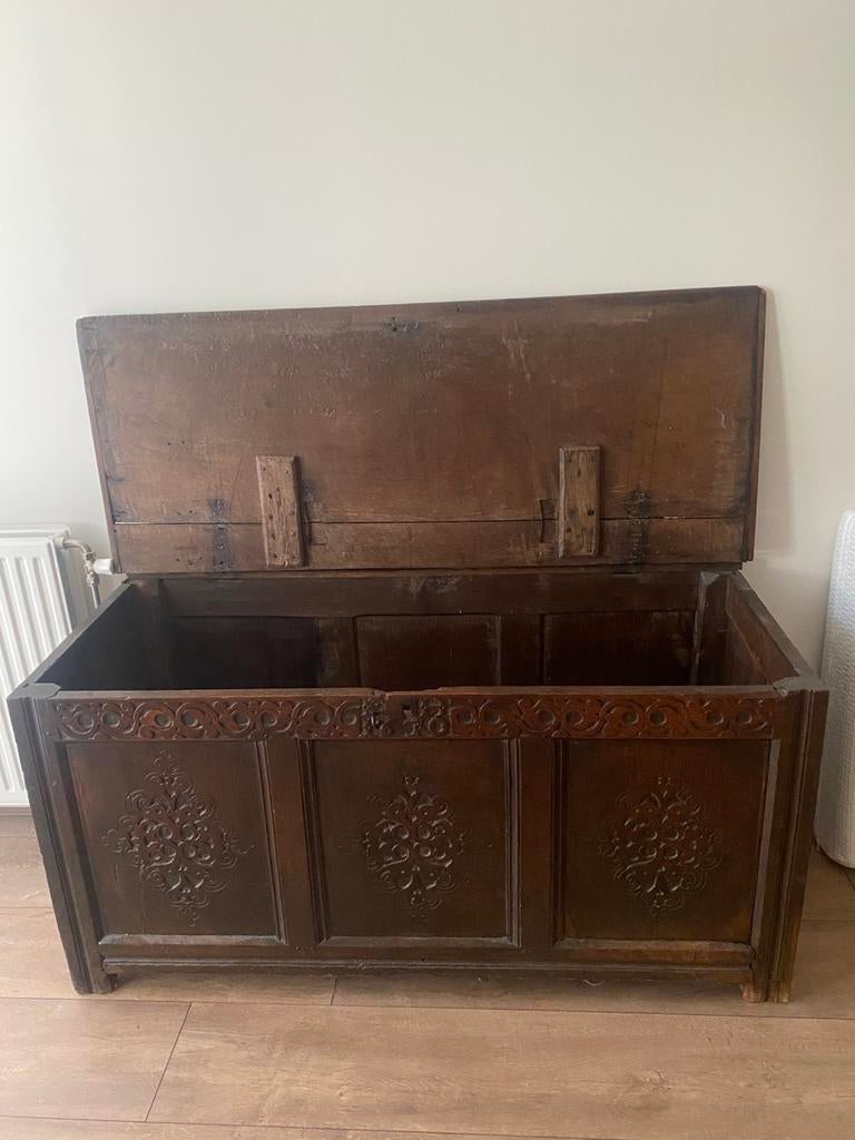 Antieke Engelse dekenkist, Ophalen of Verzenden