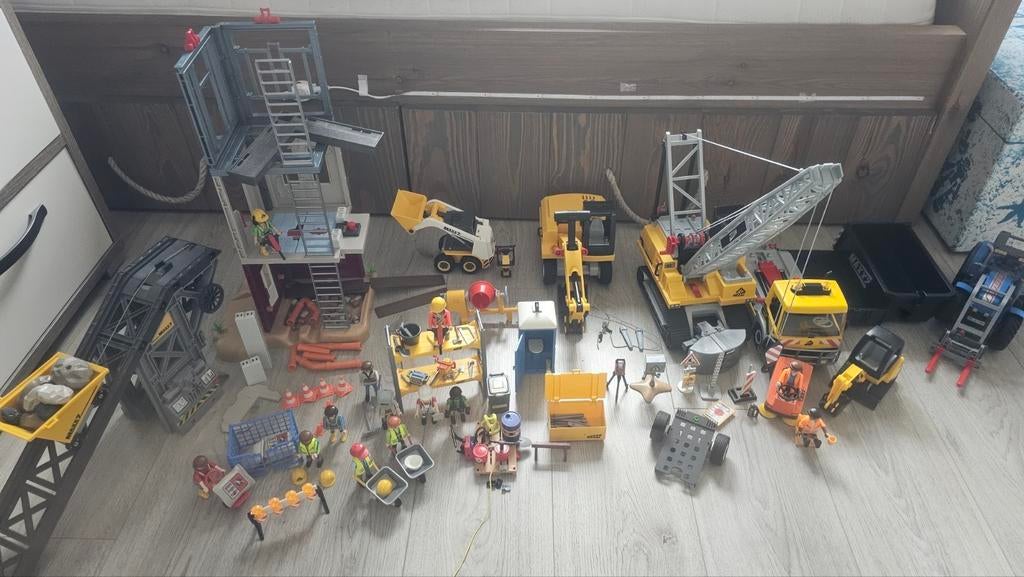 Playmobil Bouwplaats Set met Graafmachines en Meer, Ophalen of Verzenden, Zo goed als nieuw, Complete set