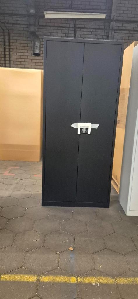 Archiefkast kast kantoorkast nieuw in doos zwart 180 hoog, Huis en Inrichting, Kasten | Roldeurkasten en Archiefkasten, Ophalen